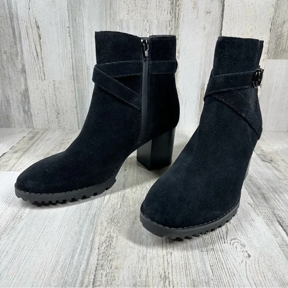 Blondo Tamzin Waterproof Bootie in Black Suede #964 - Picture 2 of 12
